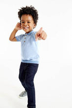 Load image into Gallery viewer, BLUE TEXTURED POLOSHIRT(3MTHS-5YRS) - Allsport
