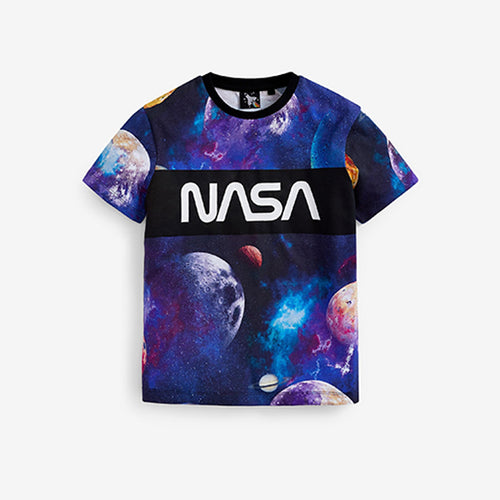 Multi NASA Galactic Print T-Shirt (3-12yrs) - Allsport