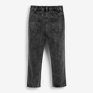Dark Grey Mom Jeans (3-12yrs) - Allsport