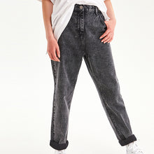 Load image into Gallery viewer, Dark Grey Mom Jeans (3-12yrs) - Allsport
