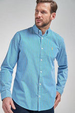 Load image into Gallery viewer, Blue Stripe Long Sleeve Regular Fit Shirt - Allsport

