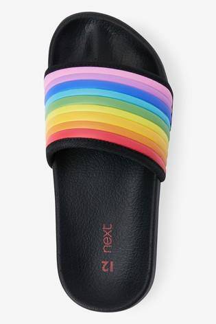 Black Rainbow Sliders - Allsport