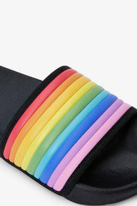 Black Rainbow Sliders - Allsport