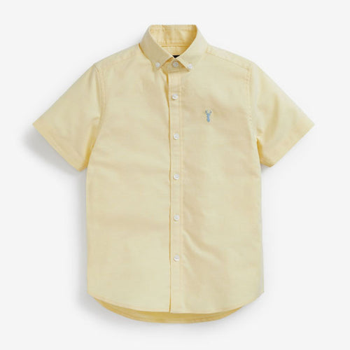 Yellow Short Sleeve Oxford Shirt (3-12yrs) - Allsport