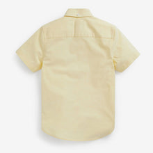 Load image into Gallery viewer, Yellow Short Sleeve Oxford Shirt (3-12yrs) - Allsport
