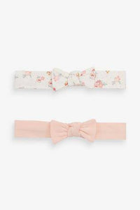 Pink Headbands Two Pack  (up to 18 months) - Allsport