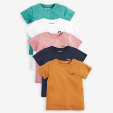 Load image into Gallery viewer, Mineral 5 Pack Short Sleeve T-Shirts (3mths-5yrs) - Allsport

