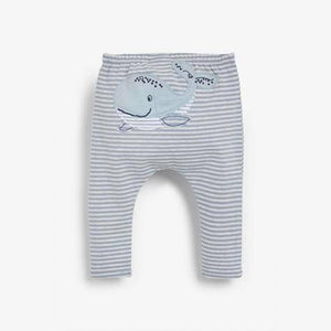 3 Pack Whale Stretch Leggings  (up to 18 months) - Allsport