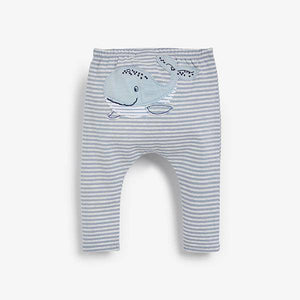 3 Pack Whale Stretch Leggings (0mths-9mths) - Allsport