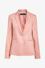 Load image into Gallery viewer, Pink Linen Blend Blazer - Allsport
