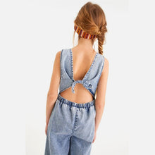 Load image into Gallery viewer, Denim Button Front Playsuit (3-12yrs) - Allsport
