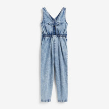 Load image into Gallery viewer, Denim Button Front Playsuit (3-12yrs) - Allsport

