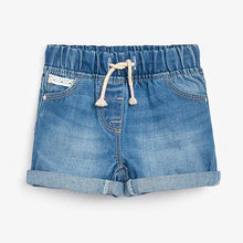 Load image into Gallery viewer, Denim Blue Pull-On Shorts (3mths-5yrs) - Allsport
