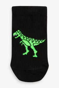 Mono 5 Pack Cotton Rich Dinosaur Trainer Socks - Allsport
