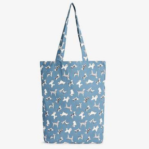 Blue Printed Dog Reusable Canvas Bag-For-Life - Allsport