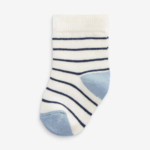 5 Pack Blue Socks (Younger) - Allsport