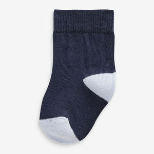 5 Pack Blue Socks (Younger) - Allsport
