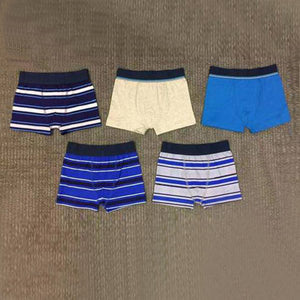 5 Pack Blue Stripe  Trunks (3-12yrs) - Allsport