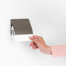 Load image into Gallery viewer, BRABANTIA Toilet Roll Holder ReNew - Platinum
