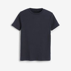 3 Pack Cotton Rib  BlueT-Shirts (2-12yrs) - Allsport