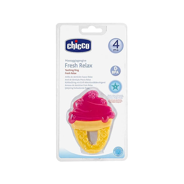 Chicco Dentition Pink Ice Cone 4m+