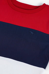 Red Short Sleeve Colourblock T-Shirt (3mths-5yrs) - Allsport