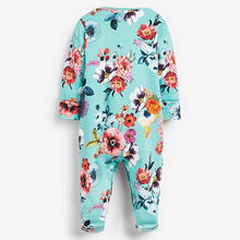 Load image into Gallery viewer, 3 Pack Floral Sleepsuits (0-18mths) - Allsport
