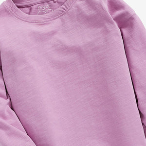 Lilac Purple Long Sleeve Cuffed Top (3-12yrs) - Allsport