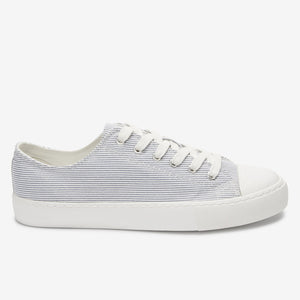 Baseball Canvas Lace-Up Trainers - Allsport