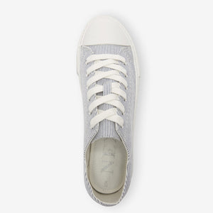 Baseball Canvas Lace-Up Trainers - Allsport