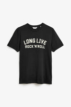 Load image into Gallery viewer, BLACK ROCK N ROLL GRAPHIC REGULAR FIT T-SHIRT - Allsport
