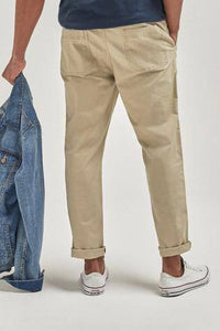 Stone Tapered Fit Elasticated Waist Trousers - Allsport