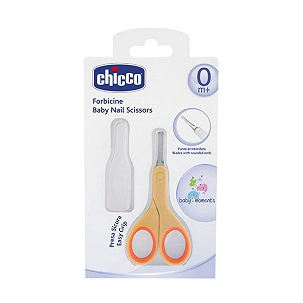 Chicco Orange Nail Scissors 0m+