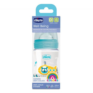 Chicco Bottle Colorful Plastic 150ml Blue 0M+