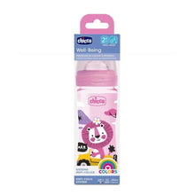Load image into Gallery viewer, Chicco Bottle Colorful Plastic 250ml Pink 2M+
