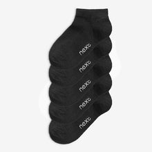 Load image into Gallery viewer, Black 5 Pack Trainer Socks - Allsport
