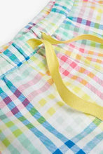 Load image into Gallery viewer, Yellow Check Broderie Rib Short Set - Allsport

