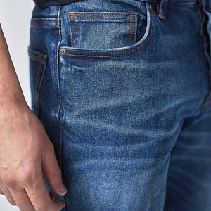 Mid Blue Slim Fit Signature Jeans - Allsport
