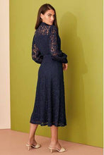 Load image into Gallery viewer, Navy Lace Shirt Dress - Allsport
