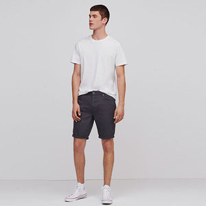 Charcoal Grey Slim Fit Motion Flex 5 Pocket Chino Shorts - Allsport