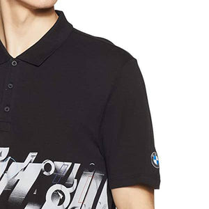 BMW MMS Graphic BLK POLO SHIRT - Allsport