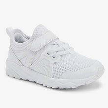 Load image into Gallery viewer, White Elastic Lace Trainers (Older) - Allsport
