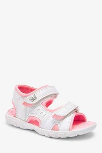 Pink and White Trekker Sandals - Allsport