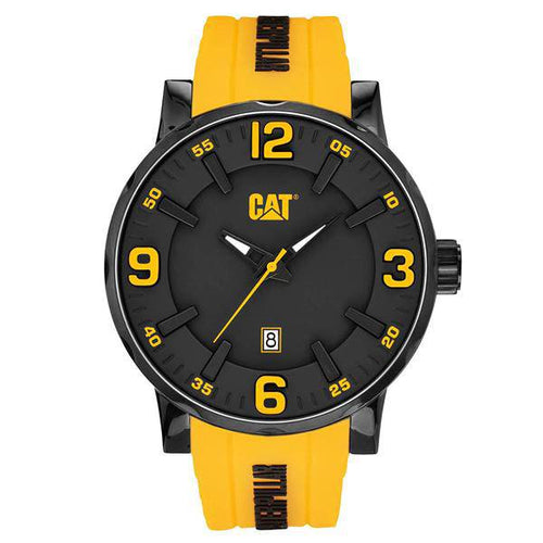 CATERPILLAR Bold XL Yellow Rubber Strap Watch - Allsport