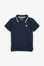 Load image into Gallery viewer, Short Sleeve Navy Poloshirt - Allsport
