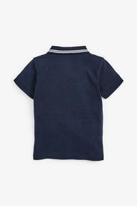 Short Sleeve Navy Poloshirt - Allsport