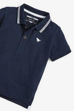 Load image into Gallery viewer, Short Sleeve Navy Poloshirt - Allsport
