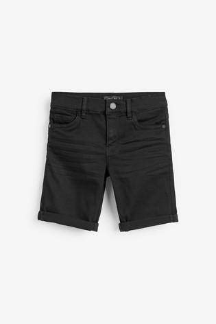 Denim Black Shorts - Allsport