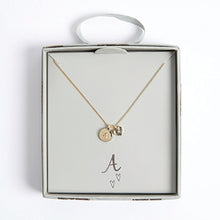 Load image into Gallery viewer, Gold Tone Heart Initial Necklace - Allsport
