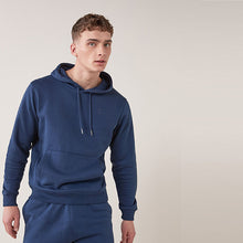 Load image into Gallery viewer, Blue Denim With Stag Jersey Hoodie
